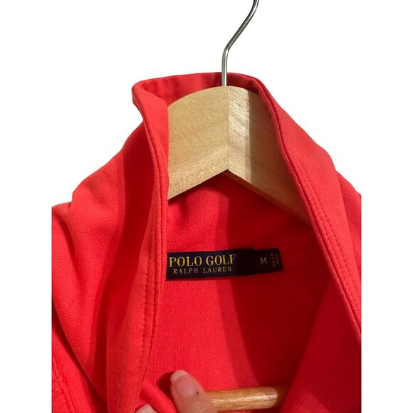 Ralph‎ Lauren Polo Golf 1/3 zip up Coral pullover size Medium - Picture 4 of 6